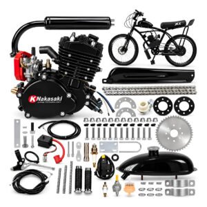 Kit Completo Motor De Bicicleta Knakasaki 80cc 2 Tempos Preto