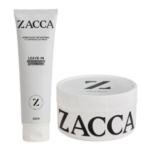 Kit Leave In E Cera Modeladora Efeito Brilho Zacca Fixacao