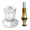 Kit Reparo Chuveiro Registro Rosca 2 Pressão Com Acabamento Cromado / Dourado (metal) Cromado