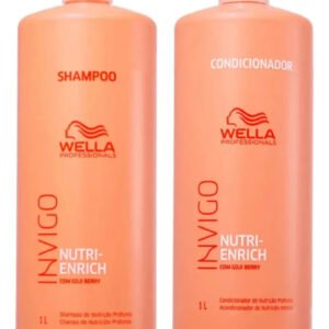 Kit Wella Invigo Nutri Enrich Shampoo 1000ml + Cond 1000ml