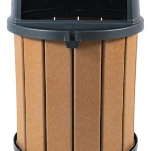Lixeira Coletora Ecológica MBS 75L Madeira Plástica Reciclada