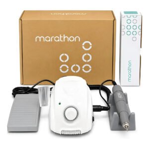Micro Motor Marathon Protético Lixadeira Manicure Podólogo Branco 110v