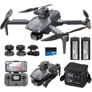 Mini Drone SJRC L600 Pro Max 8K com Câmera e 2 Baterias