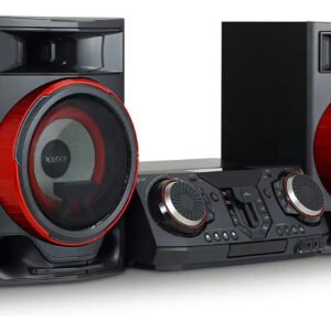 Mini System LG XBOOM – 2350W RMS, Graves Potentes, Karaokê, DJ Set e Party Speaker – CL87