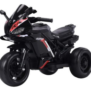 Moto Elétrica Infantil Maxi Toys 3 Rodas 6V LED Multimídia Preta