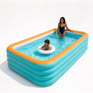 Piscina Inflável 3m 4 Camadas 3000l Bomba Ar Familiar Grande