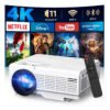Projetor Android 4k Profissional 10000 Lm Ansi Wi-fi Full Hd 5g Bluetooth Portátil HDMI USB TF