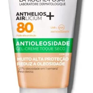 Protetor Solar Facial Antioleosidade com Cor FPS80 Controle da Oleosidade por 12h Reduz Oleosidade e Toque Seco Cor 2.0 Airlicium+ Anthelios La Roche Posay 40g