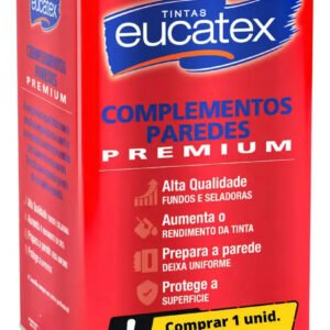 Selador Acrílico Branco Para Parede Gesso Reboco Eucatex Acabamento Fosco