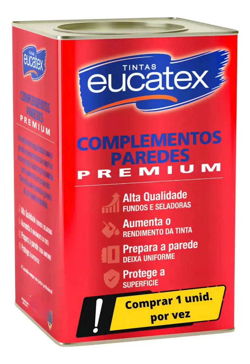 Selador Acrílico Branco Para Parede Gesso Reboco Eucatex Acabamento Fosco Selador Acrílico Branco Para Parede Gesso Reboco Eucatex Acabamento Fosco