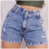 Short Mon 100% Boyfriend Meia Coxa Cintura Alta Feminina
