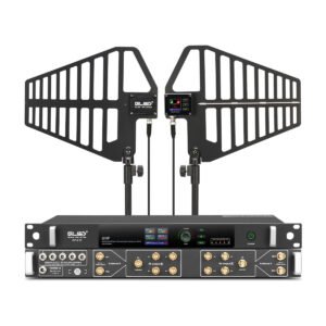 Sistema De Uhf Ativo De Antena Glsd Direcionalgf-210 10canai Preto