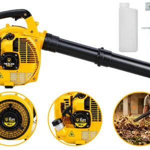 Soprador de Folhas Lateral TBNT10 2T 26cc 0,90Hp The Black Tools Cor Amarelo Profissional a Gasolina 2 Tempos