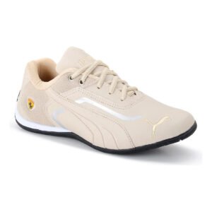 Tênis Puma Ferrari Scuderia Masculino Clássico Motorsport Bege 40 Br