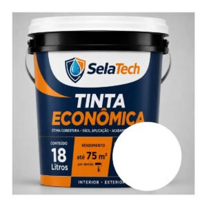 Tinta Acrílica Fosca Econômica Selatech 18l Interno Externo Branco