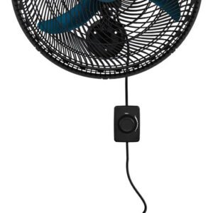 Ventilador De Parede Ventisol New Azul 3 Velocidades Estrutura Preto Diâmetro 50 Cm Material Das Pás Plástico 127