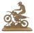 10 Troféus Prova De Moto Para Motocross Mdf 1328