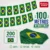Varal Bandeirinhas Brasil Plástico 20x16cm Pontual Festas Promoção