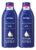 2 Loção Nivea Body Milk Hidratante Pele Seca Extrasseca Neutra