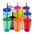 Oferta 20 Copos Plástico Acrílico 300ml Aniversário Tampa Canudo