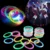 50 Pulseira Bracelete De Led Pisca Acrílicos Coloridos Festa Variadas