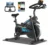App+bluetooth+ Tapete Adequado para pessoas com peso até 150 quilos e altura entre 150 e 200 cm / Rmira Azul Preto Bicicleta Ergométrica Spinning Profissional Inércia 12kg