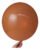 Balão Redondo Laranja 24 polegadas Bello Festas C/3 Unidades Oferta
