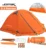Barraca Camping Joyfox J-705 Laranja 2 Pessoas Impermeável – Frete Grátis!