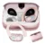 Fone de Ouvido Basike Bluetooth 5.4 TWS Corrida Gancho Rosa Original