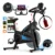 Bicicleta Ergométrica Spinning Profissional 2m Inércia 13kg + Bluetooth App Capacidade de peso 150 kg JMJN Azul