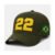 Boné 22 Preto Amarelo Verde Brasil Bordado Premium Aba Curva Verde Un Lisa