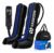 Bota De Compressao Pneumatica Massageador Pes Easezen 6 Modos Médio Preto/azul Azul/preto