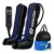 Bota De Compressao Pneumatica Massageador Pes Portatil Preto Com Detalhes Em Azul