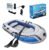 Bote Inflável Jr-400 Para 4 Pessoas Com Remos E Kit