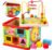Brinquedo Cubo Didático Madeira Montessori Infantil 5 Em 1 Atacarejo Kids Colorido