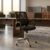 Cadeira De Escritório Giratória Office Ajustável Ergométrica Preto Algodão