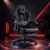 Cadeira Gamer Ergonômica Escritório 150kg Reclinável 150kg Preto Couro Sintético