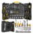 Caixa Jogo De Ferramentas 110 Peças Aço Cromo Vanádio Completo Maleta Para Mecânico Profissional Ttk110 The Black Tools Prateado