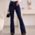 Calça Jeans Flare Feminina Cintura Alta Com Elastano