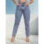 Calça Mom Jeans Feminina Cintura Alta Marmorizada
