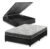 Cama Box Baú Casal Preto + Colchão Espuma D33 Ortopédico Zidi San Francisco 138x188x59cm