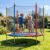 Cama Elástica Infantil Justfun 1,8 m Colorida com Rede de Proteção para 100 kg