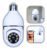 Câmera Lâmpada B-MAX Wifi 360º Infravermelho IP44 1080p Segurança