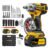 Chave De Impacto 800n.m 48v Brushless 2 Baterias Sem Fio Amarelo 127/220v 50/60hz