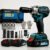 Chave De Impacto Kinetx 68vf Brushless 880nm 2 Baterias Kit Azul 127/220v 50hz/60hz