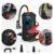 Compressores Ar Calibrador Portatil Digital Bomba Encherpneu Auxiliar De Partida Compressor Digital Hold On Bomba De Encher Pneus Portátil Para Carro Bicicleta Motocicletas Cor Preto Com Calibrador