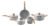 Conjunto De 5 Panelas Gris Brinox Ceramic Life Easy Cinza