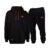 Conjunto De Frio Moletom Com Capuz Canguru Flanelado Preto