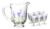 Conjunto Jarra E 6 Taças Lavanda Hand Painting 1,3l/240ml Lyor Incolor