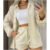 Conjunto Linho Feminino Camisa E Short Linha Premium